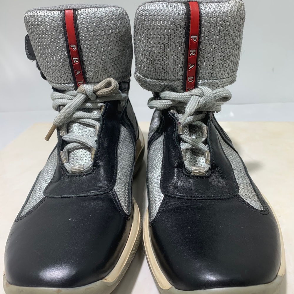 Authentic men’s prada high top sneakers size 37